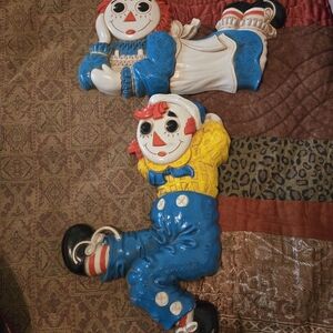Colorful Raggedy Ann and Andy  Wall Decor